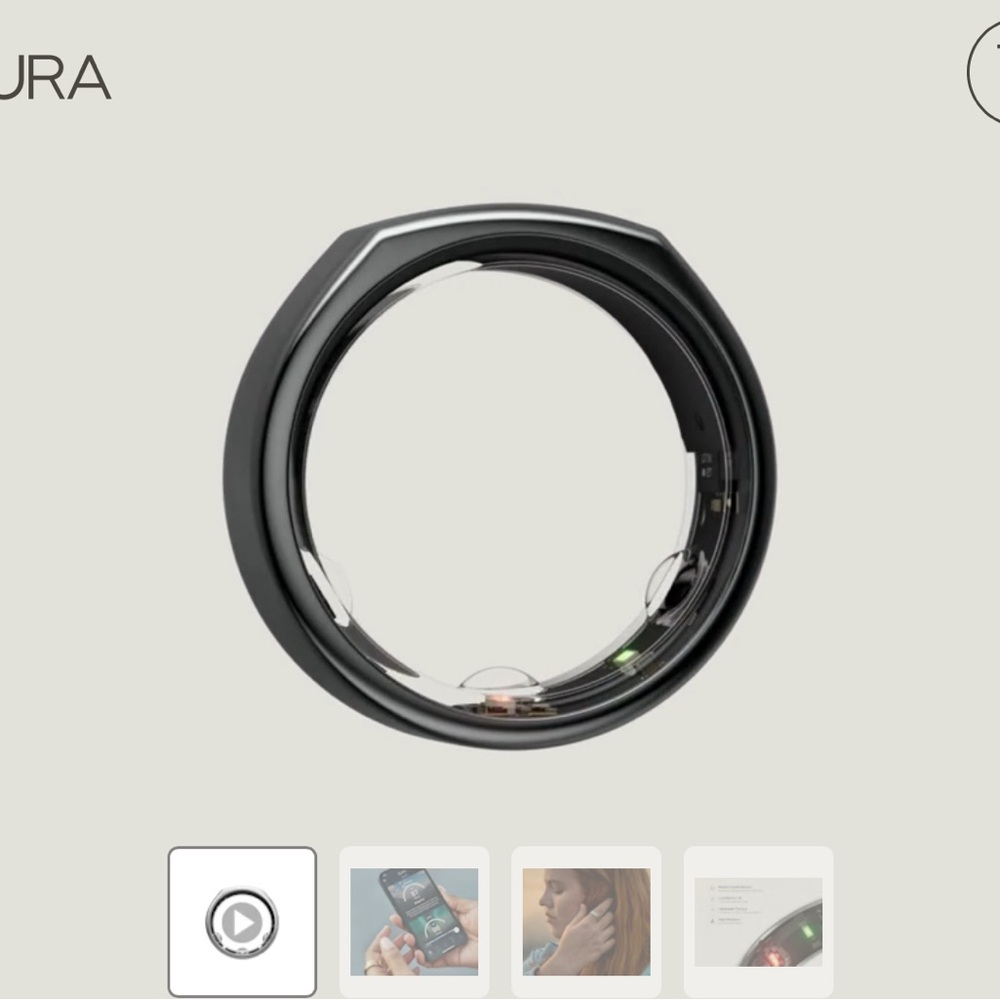 Oura Gen3 Heritage Silver Ring